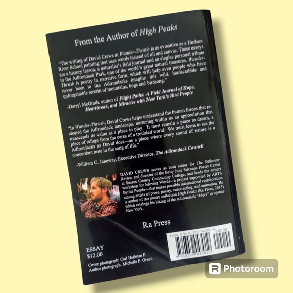 Lot/2 Signed David Crews Poems High Peaks & Wander-Thrush Poetry Books - Picture 6 of 9